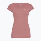 Damen-T-Shirt Salewa Puez Melange Dry desert pink melange