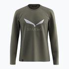 Herren-Longsleeve Salewa Solidlogo Dry faded green