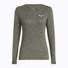 Damen-Longsleeve Salewa Puez Melange Dry faded green melange