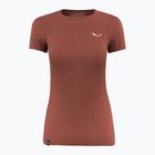 Damen-Trekking-Shirt Salewa Zebru Medium Warm Amr etruscan red