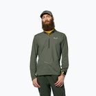 Herren-Longsleeve Salewa Pedroc Dry Wind Half Zip Tee faded green