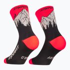 Skisocken DYNAFIT Traverse Crew black out ultra coral/6a10
