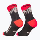 Skisocken DYNAFIT Traverse Mid black out ultra coral/6a10