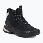 Damen-Trekkingstiefel Salewa Puez 2 Mid Ptx schwarz/schwarz