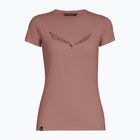 Damen-T-Shirt Salewa Solid Dry desert pink