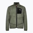Herren-Trekkingsweatshirt Salewa Puez Warm Full Zip faded green