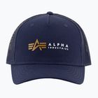 Herren Alpha Industries Label Trucker Baseballmütze rep.blau