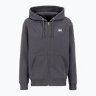 Alpha Industries Herren Basic Zip SL Vintage grau Sweatshirt