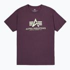 Alpha Industries Herren Basic Pflaumen-T-Shirt