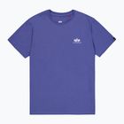 Herren Alpha Industries Basic Small Logo Nacht lila T-shirt