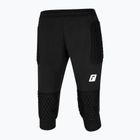 Torwart-Hose Kinder Reusch Contest 3/4 Short Advance Junior black/silver