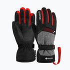 Reusch Flash Gore-Tex Kinder-Skihandschuh schwarz/schwarz melange/feuerrot