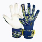 Reusch Attrakt Gold X GluePrint Premium Torwarthandschuhe blau/gold