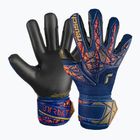 Torwarthandschuhe Kinder Reusch Attrakt Gold X Junior premium blue/gold/black