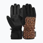 Skihandschuhe Damen Reusch Keira R-Tex XT black/brown leopard
