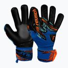 Torwarthandschuhe Reusch Attrakt Infinity NC Junior electric blue/shocking orange/black