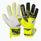 Torwarthandschuhe Kinder Reusch Attrakt Grip Junior safety yellow/silver