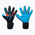 Torwarthandschuhe Reusch Attrakt Freegel Aqua black/shocking orange/aqua blue
