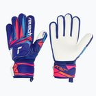 Kinder-Torwarthandschuhe Reusch Attrakt Grip Junior sharp blue/white/shocking orange