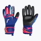 Kinder-Torwarthandschuhe Reusch Attrakt Infinity Evolution NC Junior sharp blue/shocking orange/black