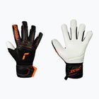 Torwarthandschuhe Reusch Attrakt Advance Finger Support black/shocking orange