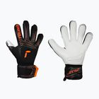 Kinder-Torwarthandschuhe Reusch Attrakt Advance Finger Support Junior black/shocking orange