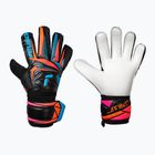 Torwarthandschuhe Reusch Attrakt Solid black/aqua blue/shocking orange