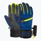 Kinder Skihandschuhe Reusch Leo R-Tex XT black/imperial blue/safety yellow