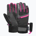 Kinder Skihandschuhe Reusch Leo R-Tex XT black/black melange/pink glo