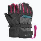 Kinder Skihandschuhe Reusch Rocket GORE-TEX black/black melange/pink glo