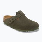 Badelatschen BIRKENSTOCK Boston Suede Leather thyme