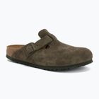 Badelatschen BIRKENSTOCK Boston Suede Leather thyme