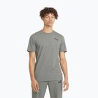 Herren PUMA Ess Small Logo Tee mittelgrau heather/mittelgrau heather/cat t-shirt