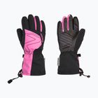 ZIENER Laval AS AW vblack fuchsia pink Kinder-Skihandschuh