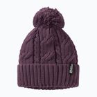 Jack Wolfskin Wintermütze Pompom Mitternachtspflaume