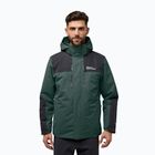 Jack Wolfskin Herren Jasper 3In1 Jacke schwarz oliv