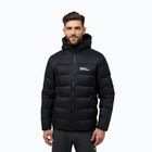 Jack Wolfskin Herren Daunenjacke Nebelhorn Down Hoody schwarz