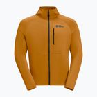 Herren Jack Wolfskin Kolbenberg Hooded Fz Fleece-Sweatshirt Färberdistel