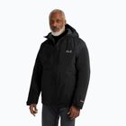 Herren-Regenjacke Jack Wolfskin Icecape 2L Down Ins Rds schwarz
