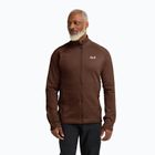Herren-Trekkingpullover Jack Wolfskin Peak District Full Ziphot choc