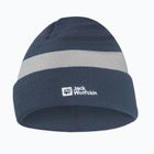 Kinder-Wintermütze Jack Wolfskin Stripy Knit midnight sky