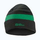 Kinder-Wintermütze Jack Wolfskin Stripy Knit slate green/mystic