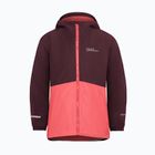 Kinder 3in1 Jack Wolfskin Iceland Jacke sunset coral