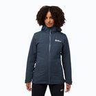Damen 3in1 Jack Wolfskin Hunberg Jacke midnight sky