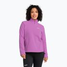 Fleecejacke für Damen Jack Wolfskin Taunus 100 Half Zip foxglove