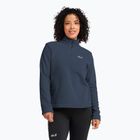 Fleecejacke für Damen Jack Wolfskin Taunus 100 Half Zip midnight sky
