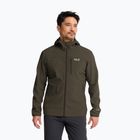 Herren-Windjacke Jack Wolfskin Wild Winds Hooded obsidian moss