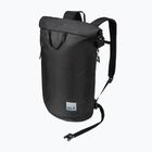 Jack Wolfskin Helsinki Rolltop 18 l ultra schwarzer Tagesrucksack