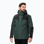 Jack Wolfskin Herren Jasper 3in1 Regenjacke schwarz oliv