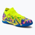 PUMA Future Match Energy IT + Mid Jr Kinder Fußballschuhe Ultra Blau/Gelb Alert/Leuchtend Pink